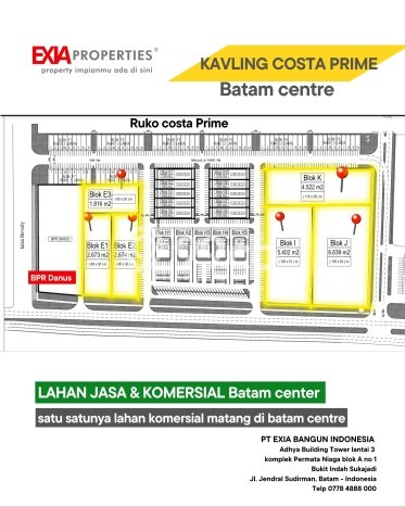 Tanah untuk Dijual Lokasi Batam Kota, Batam Luas 2673m2 - Tanah untuk Dijual Lokasi Batam Kota, Batam Luas 2673m2 -