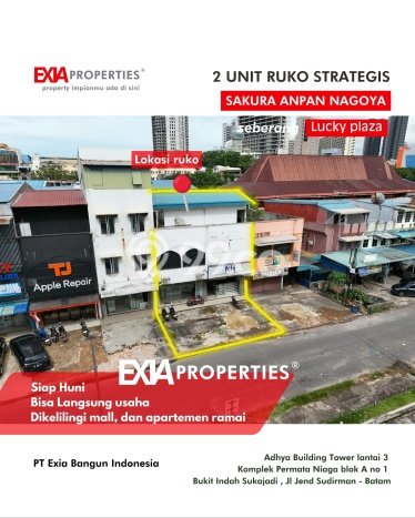 Ruko Dijual di Prime Area Batam Luas 450m2 Ruko Dijual di Prime Area Batam Luas 450m2