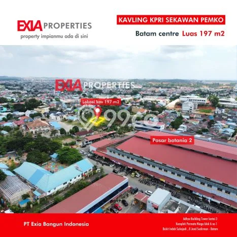 Tanah Dijual Lokasi Batam Kota, Batam dengan Luas Tanah 197m2 dan Status - Tanah Dijual Lokasi Batam Kota, Batam dengan Luas Tanah 197m2 dan Status -
