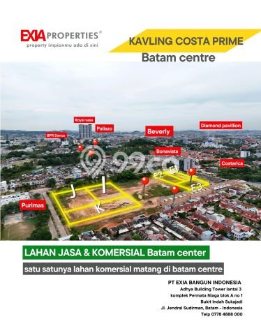 Tanah untuk Dijual Lokasi Batam Kota, Batam Luas 2673m2 - Tanah untuk Dijual Lokasi Batam Kota, Batam Luas 2673m2 -