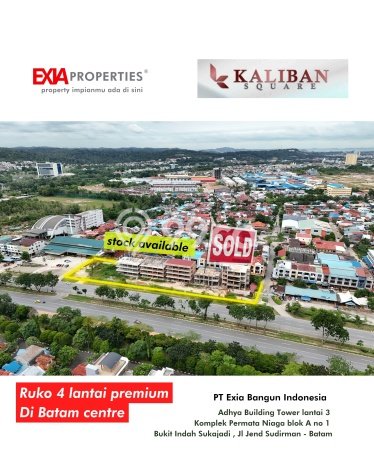 Ruko Paling Dicari LB 338m2 Dijual di Batam Kota Ruko Paling Dicari LB 338m2 Dijual di Batam Kota
