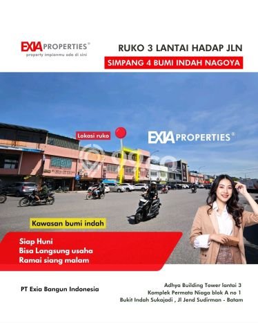 Ruko Dijual di Prime Area Batam Luas 225m2 Ruko Dijual di Prime Area Batam Luas 225m2