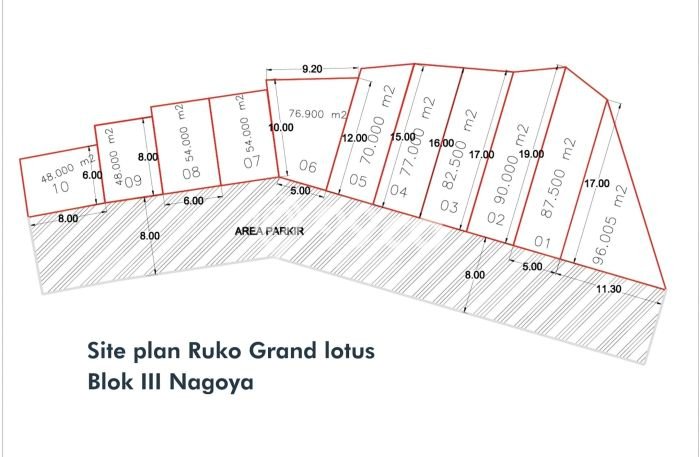 Unit Ruko Dijual di Batam LT 72m2 & LB 180m2 Unit Ruko Dijual di Batam LT 72m2 & LB 180m2
