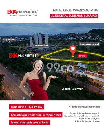 Lahan Kosong Dijual di Batam dengan Area 16139m2 Lahan Kosong Dijual di Batam dengan Area 16139m2