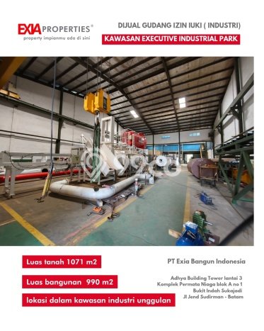 Untuk Dijual! Gudang di Batam Centre Batam LT 1071m2 / LB 990m2 Kawasan Bisnis Untuk Dijual! Gudang di Batam Centre Batam LT 1071m2 / LB 990m2 Kawasan Bisnis