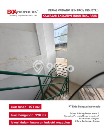 Untuk Dijual! Gudang di Batam Centre Batam LT 1071m2 / LB 990m2 Kawasan Bisnis Untuk Dijual! Gudang di Batam Centre Batam LT 1071m2 / LB 990m2 Kawasan Bisnis