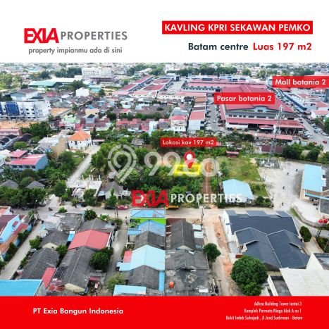 Tanah Dijual Lokasi Batam Kota, Batam dengan Luas Tanah 197m2 dan Status - Tanah Dijual Lokasi Batam Kota, Batam dengan Luas Tanah 197m2 dan Status -