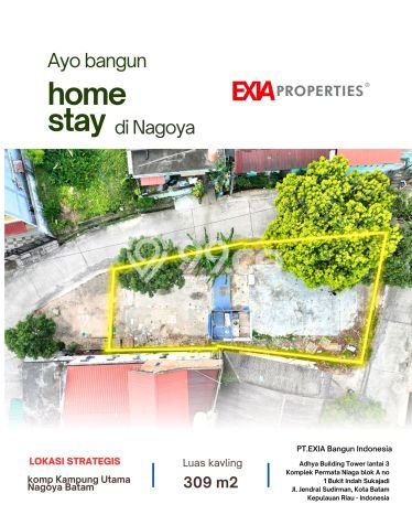 Dijual Tanah 309m2 di Nagoya, Batam Dijual Tanah 309m2 di Nagoya, Batam