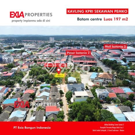Tanah Dijual Lokasi Batam Kota, Batam dengan Luas Tanah 197m2 dan Status - Tanah Dijual Lokasi Batam Kota, Batam dengan Luas Tanah 197m2 dan Status -