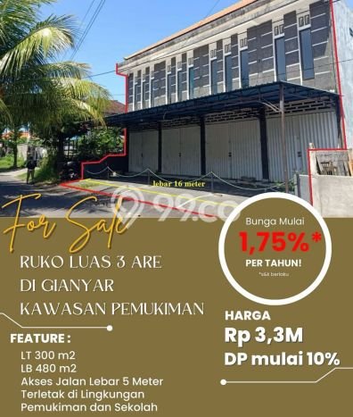 Lokasi Strategis! Dijual Ruko Bisnis di Gianyar, Gianyar Kondisi Bagus Lokasi Strategis! Dijual Ruko Bisnis di Gianyar, Gianyar Kondisi Bagus