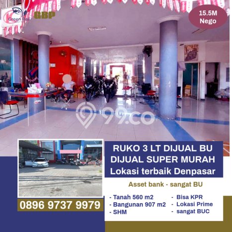 Dijual Ruko di Denpasar Barat Denpasar LT 560m2 / LB 907m2 Dijual Ruko di Denpasar Barat Denpasar LT 560m2 / LB 907m2