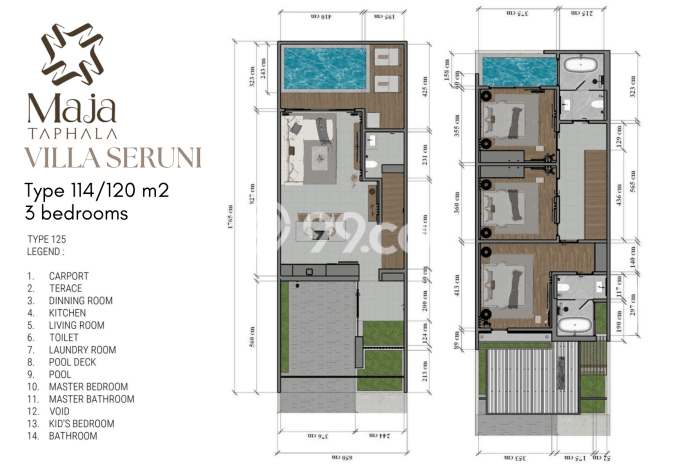 LOKASI TERBAIK! Vila Kawasan , Ukuran 114m2m², Lokasi Premium dengan akses bagus LOKASI TERBAIK! Vila Kawasan , Ukuran 114m2m², Lokasi Premium dengan akses bagus