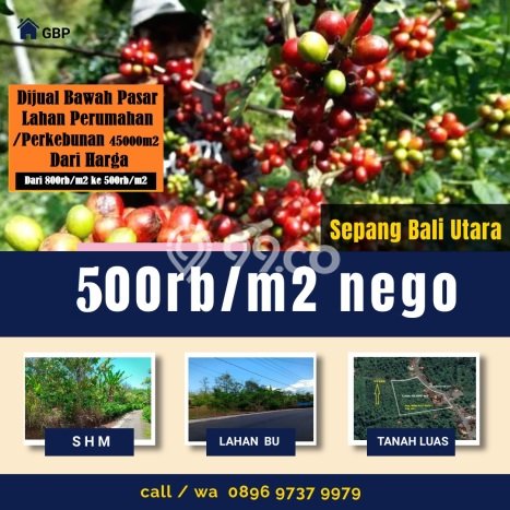 Dijual Tanah Lokasi Sepang Kelod, Buleleng Seluas 45000m2 Dijual Tanah Lokasi Sepang Kelod, Buleleng Seluas 45000m2