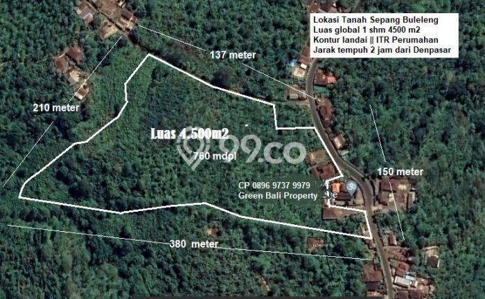 Dijual Tanah Lokasi Sepang Kelod, Buleleng Seluas 45000m2 Dijual Tanah Lokasi Sepang Kelod, Buleleng Seluas 45000m2