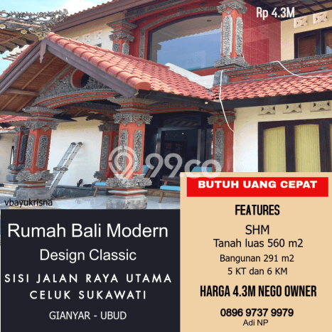 Dijual Rumah Premium dengan Fasilitas Sekitar Lengkap di Sukawati, Gianyar Dijual Rumah Premium dengan Fasilitas Sekitar Lengkap di Sukawati, Gianyar