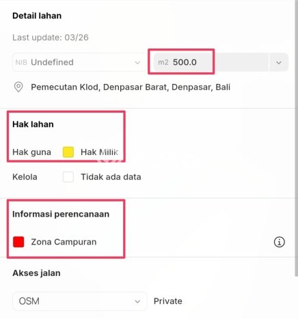 Dijual Tanah Lokasi Seminyak, Badung Seluas 700m2 Dijual Tanah Lokasi Seminyak, Badung Seluas 700m2