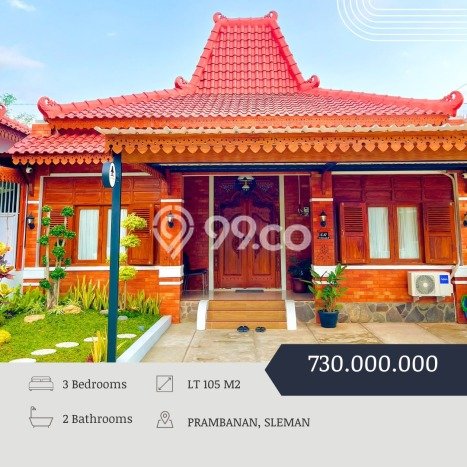 Rumah Nyaman dengan Luas Tanah 105m2m² dan Luas Bangunan 60m2m² di Area Prambanan, Klaten Rumah Nyaman dengan Luas Tanah 105m2m² dan Luas Bangunan 60m2m² di Area Prambanan, Klaten