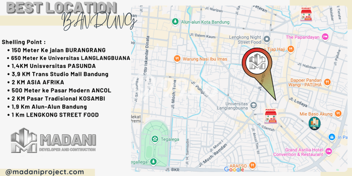 Rumah dengan Lokasi Strategis 3 KT di Burangrang, Bandung Rumah dengan Lokasi Strategis 3 KT di Burangrang, Bandung