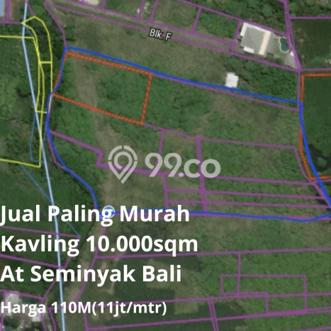 Dijual Tanah 10000m2 di Seminyak, Badung Dijual Tanah 10000m2 di Seminyak, Badung