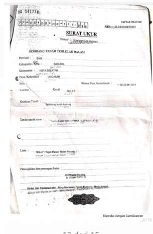 Jarang Ada! Tanah Kavling Disewakan di Badung 700m2 Jarang Ada! Tanah Kavling Disewakan di Badung 700m2