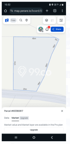 Lahan untuk Disewa di Badung Luas 2200m2 Lahan untuk Disewa di Badung Luas 2200m2