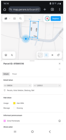 Dijual Tanah di Badung, Luas 1000m2 - Dijual Tanah di Badung, Luas 1000m2 -