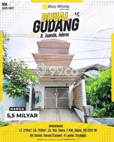 Gudang Dijual Lokasi Stratagis di Jebres Solo Cocok untuk Bisnis Gudang Dijual Lokasi Stratagis di Jebres Solo Cocok untuk Bisnis