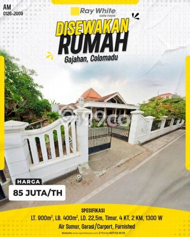 Rumah Cantik Siap Pakai Di Colomadu Luas 400m2 Lokasi Strategis Rumah Cantik Siap Pakai Di Colomadu Luas 400m2 Lokasi Strategis