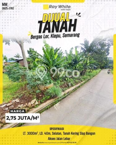 Tanah Siap Bangun Dijual di Semarang Punya Luas 3000m2 Tanah Siap Bangun Dijual di Semarang Punya Luas 3000m2