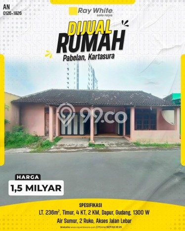 Dijual Cepat Rumah Bagus Siap Huni LB 236m2 di Kartasura, Sukoharjo Dijual Cepat Rumah Bagus Siap Huni LB 236m2 di Kartasura, Sukoharjo