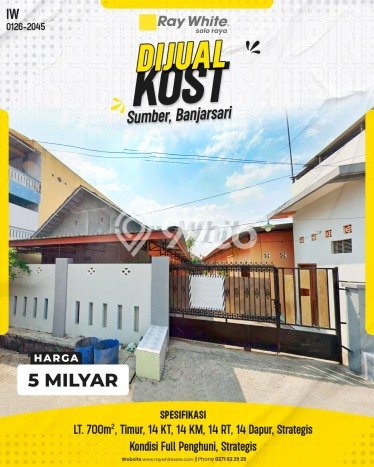 Investasi Kost di Banjarsari Spesifikasi 14 KT & 14 KM Investasi Kost di Banjarsari Spesifikasi 14 KT & 14 KM