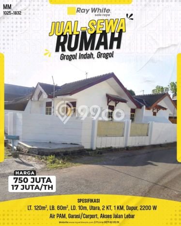 LOKASI STRATEGIS! Rumah kawasan Grogol, Akses ke Stasiun, 2 KT, LT 120m2m² Bangunan 68m2m² LOKASI STRATEGIS! Rumah kawasan Grogol, Akses ke Stasiun, 2 KT, LT 120m2m² Bangunan 68m2m²