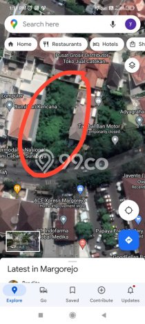 Tanah Dijual di Surabaya Seluas 1156m2 Strategis Tanah Dijual di Surabaya Seluas 1156m2 Strategis