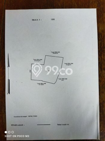 Lahan untuk Dijual Lokasi Cimenyan, Bandung Luas 3467m2 SHM Lahan untuk Dijual Lokasi Cimenyan, Bandung Luas 3467m2 SHM