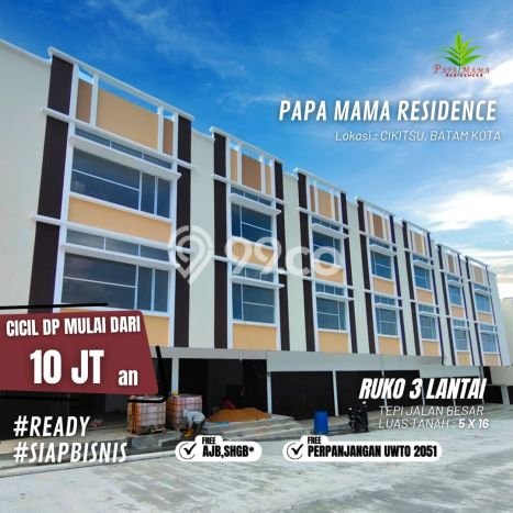 Ruko Dijual di Batam LT 87m2 & LB 175m2 Lokasi Terbaik! Ruko Dijual di Batam LT 87m2 & LB 175m2 Lokasi Terbaik!