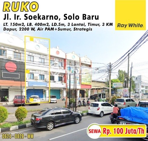 Ruko Komersial Disewakan di Solo Baru Solo Luas 400m2 Ruko Komersial Disewakan di Solo Baru Solo Luas 400m2