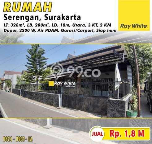 Hunian Cantik Minimalis Lb 200m2 di Serengan, Surakarta Hunian Cantik Minimalis Lb 200m2 di Serengan, Surakarta