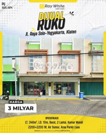 Ruko Dijual Lokasi Emas di Wonosari Luas 346m2 Ruko Dijual Lokasi Emas di Wonosari Luas 346m2