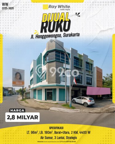 Unit Ruko Dijual di Serengan Solo Luas Tanah 96m2, Luas Bangunan 180m2 Unit Ruko Dijual di Serengan Solo Luas Tanah 96m2, Luas Bangunan 180m2