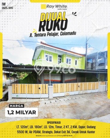 Ruko Usaha Dijual di Colomadu Karanganyar LT 120m2 & LB 180m2 Ruko Usaha Dijual di Colomadu Karanganyar LT 120m2 & LB 180m2