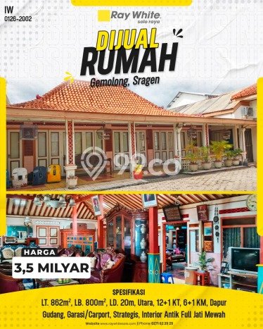 Dijual Rumah Premium dengan Fasilitas Sekitar Lengkap di Gemolong, Sragen Dijual Rumah Premium dengan Fasilitas Sekitar Lengkap di Gemolong, Sragen