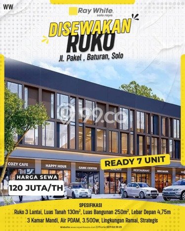 Ruko Komersial Disewakan di Colomadu Karanganyar Luas 450m2 Ruko Komersial Disewakan di Colomadu Karanganyar Luas 450m2