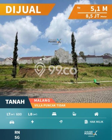 Tanah Dijual Lokasi Strategis di Malang dengan Luas 609m2 Tanah Dijual Lokasi Strategis di Malang dengan Luas 609m2
