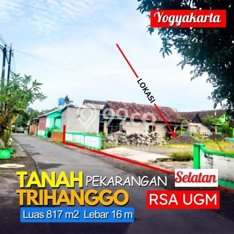Tanah Dijual Lokasi Gamping, Sleman Luas 817m2 Legalitas Aman Tanah Dijual Lokasi Gamping, Sleman Luas 817m2 Legalitas Aman