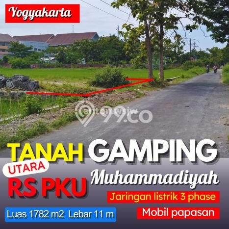 Kavling Tanah di Gamping Dijual Luas 1782m2 Legalitas SHM Kavling Tanah di Gamping Dijual Luas 1782m2 Legalitas SHM