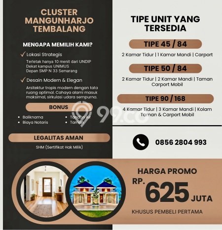 PROPERTI PILIHAN! Rumah area Meteseh, LT 84m² Bangunan 50m² PROPERTI PILIHAN! Rumah area Meteseh, LT 84m² Bangunan 50m²