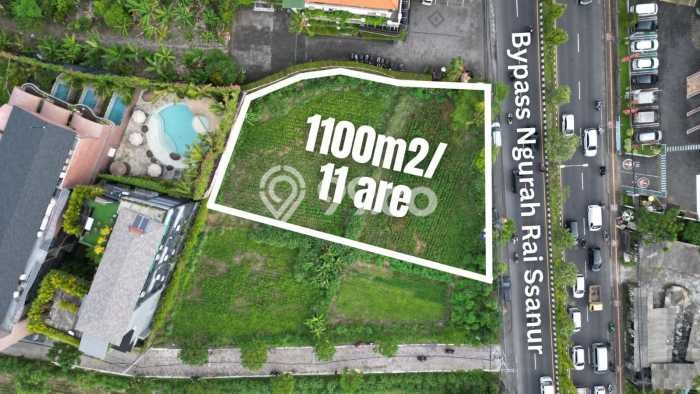 Kavling Tanah untuk Dijual di Sanur, Denpasar, Luas 1100m2 Kavling Tanah untuk Dijual di Sanur, Denpasar, Luas 1100m2
