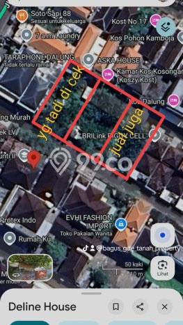 Untuk Dijual Tanah 660m2 di Dalung, Badung Untuk Dijual Tanah 660m2 di Dalung, Badung
