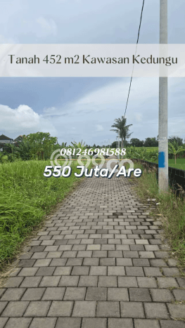 Dijual Tanah Lokasi Kedungu, Tabanan Seluas 452m2 Dijual Tanah Lokasi Kedungu, Tabanan Seluas 452m2