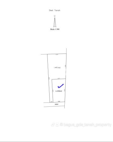 Tanah Kavling untuk Dijual di Sanur Denpasar 250m2 Tanah Kavling untuk Dijual di Sanur Denpasar 250m2